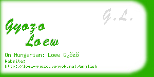 gyozo loew business card